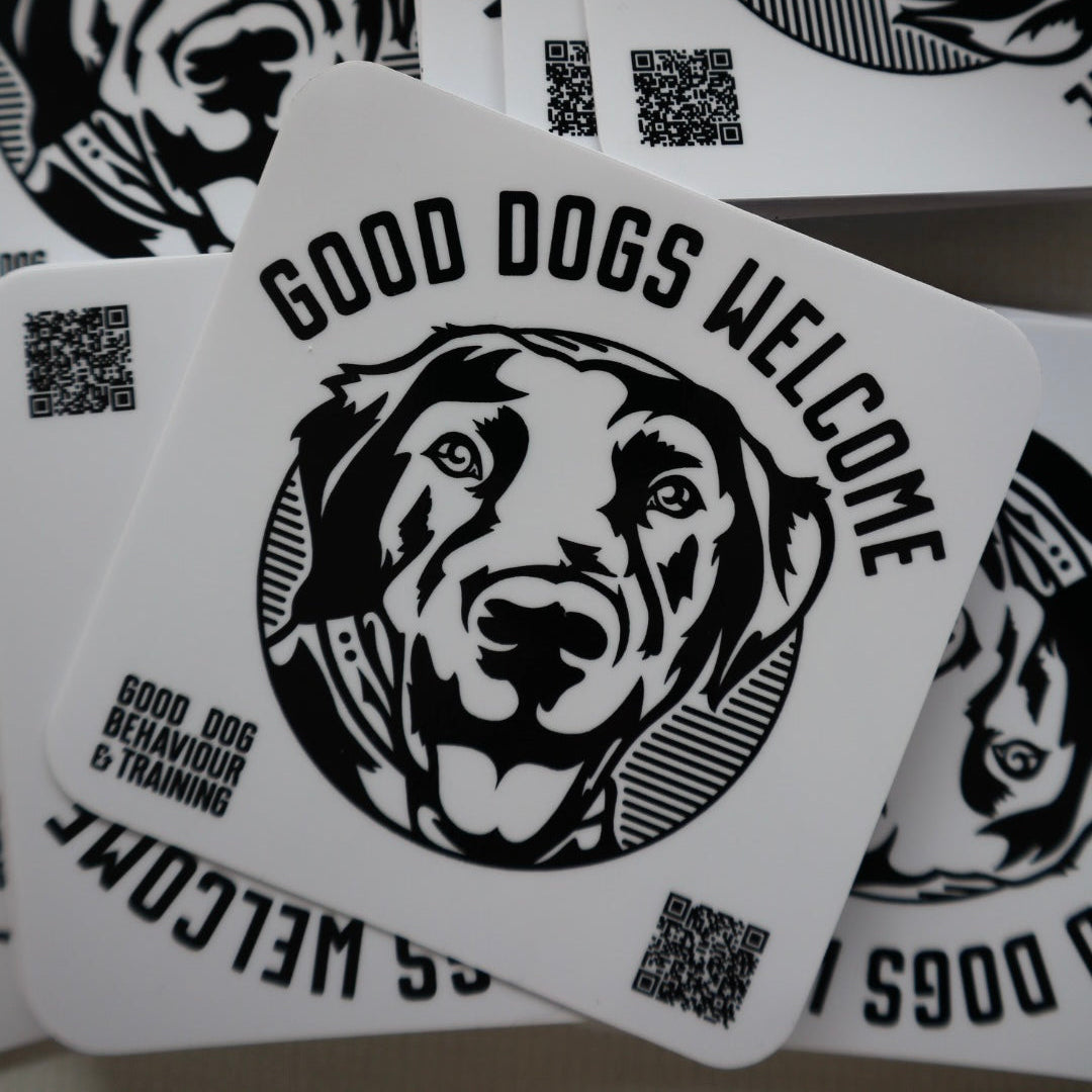 Good Dogs Welcome Sticker