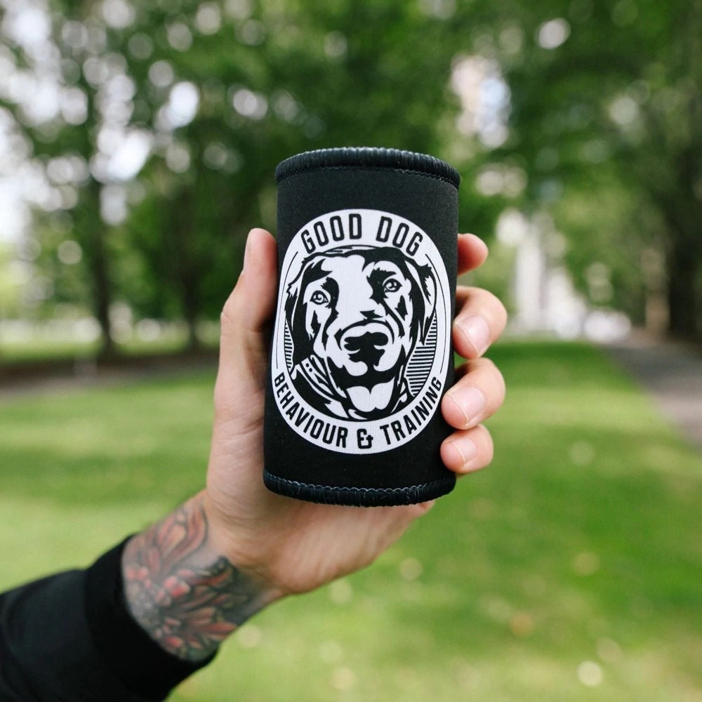 Good Dog stubby holder in park